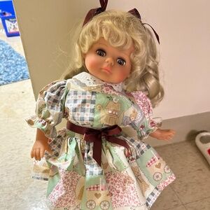 Vintage German Doll With Stand